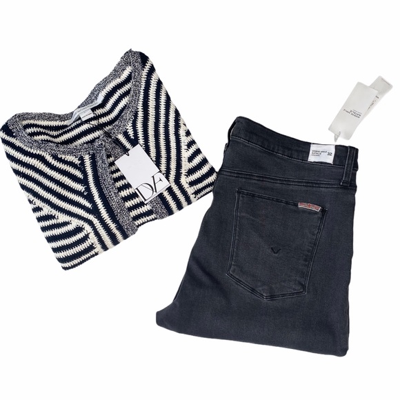 new DVF ☾ Striped Cardigan Sweater ☾ Midnight - Picture 10 of 16